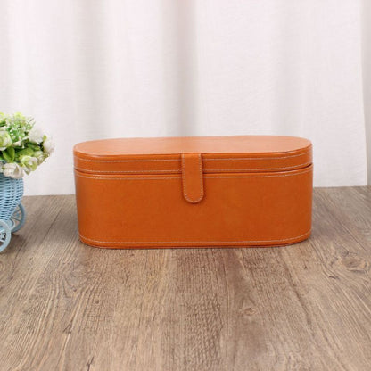 boite rangement brun outils coiffure
