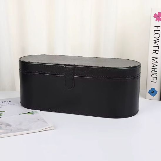 boite de rangement noire pour outils de coiffure