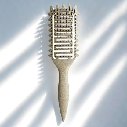 brosse à cheveux bouclés beige