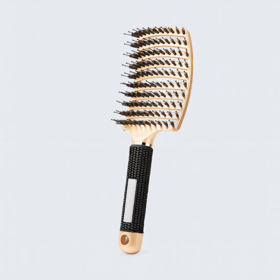brosse cheveux magique doré