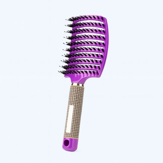 brosse cheveux magique violet