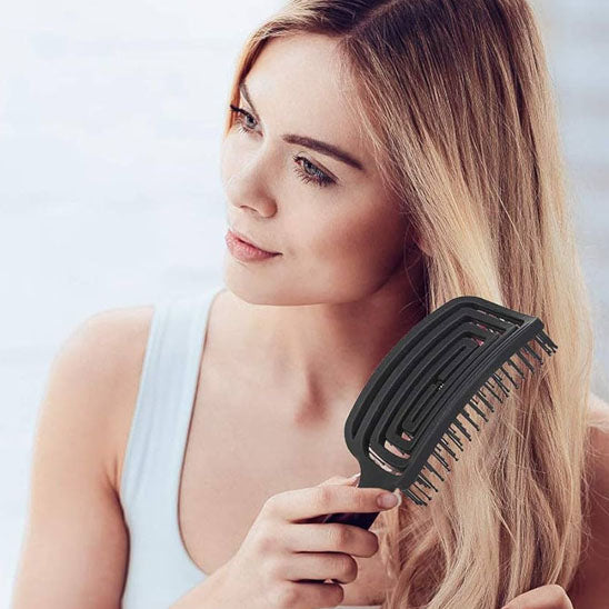 brosse demelante flexible cheveux