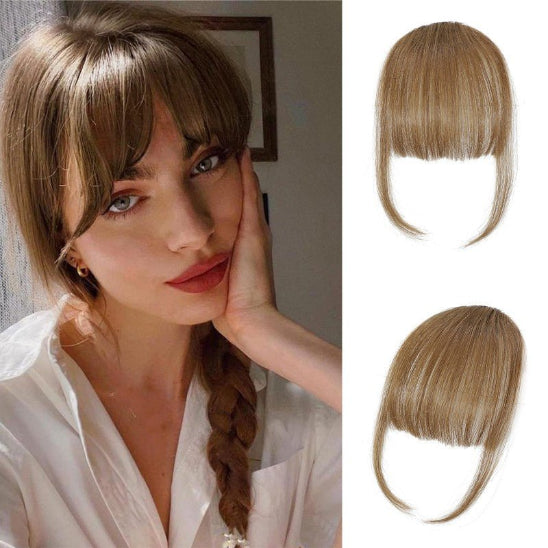 extension cheveux à clip frange naturelle blond