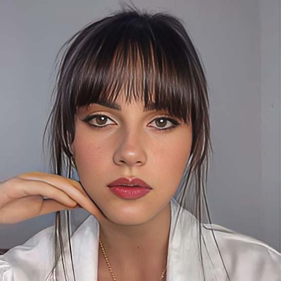 extension cheveux frange à clip glambangs rapide