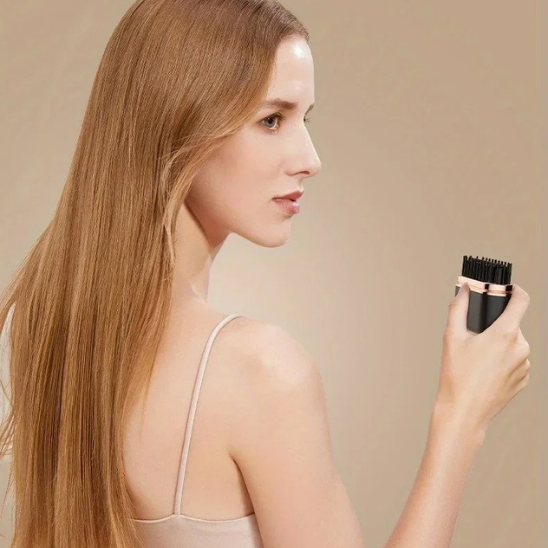 femme mini peigne chauffant