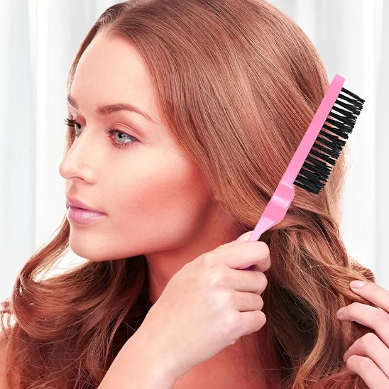 femme peigne a cheveux elite rose