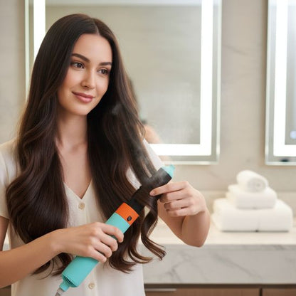 femme seche cheveux boucleur 5x