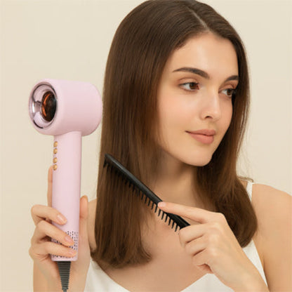 femme sèche cheveux silencieux rose
