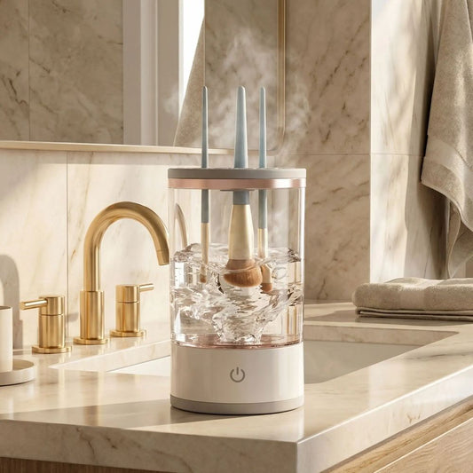 Nettoyeur Pinceau Maquillage Électrique GlamClean™ | Hygiène & Beauté