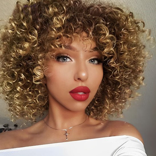 Perruque Afro | Ophéa™ Blond Ombré - Cérès Beauté