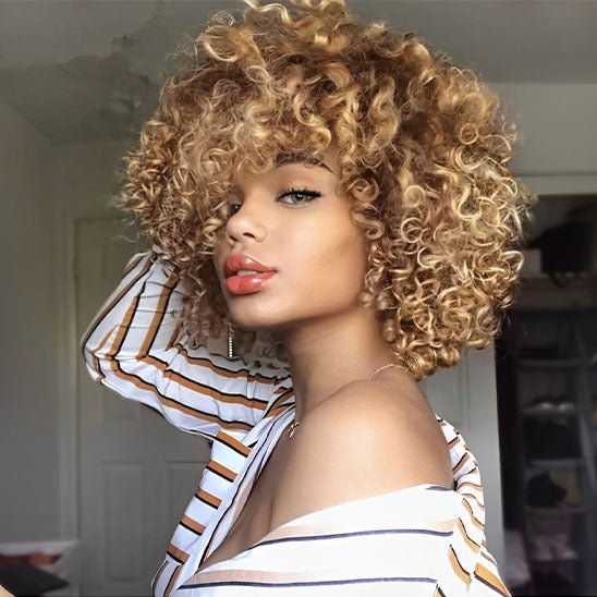 Perruque Afro | Ophéa™ Blond Ombré - Cérès Beauté