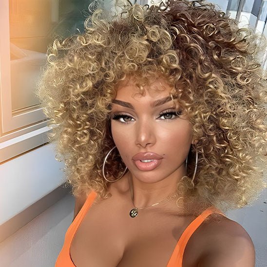 Perruque Afro | Ophéa™ Blond Ombré - Cérès Beauté