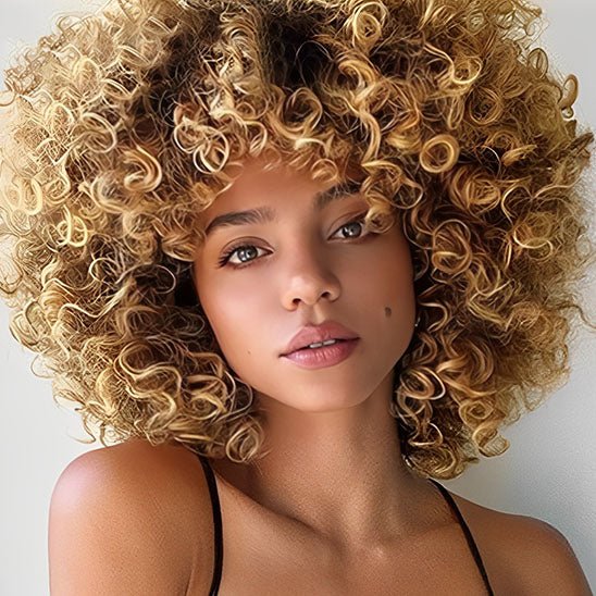 Perruque Afro | Ophéa™ Blond Ombré - Cérès Beauté