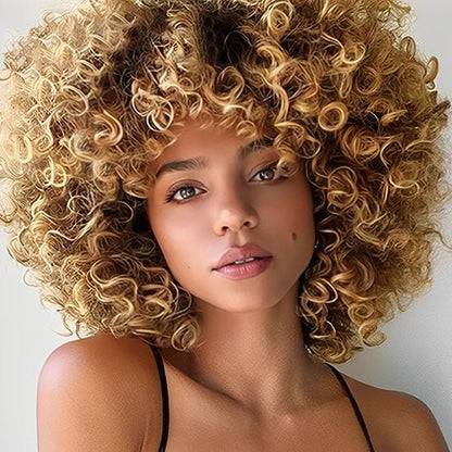 Perruque Afro | Ophéa™ Blond Ombré - Cérès Beauté