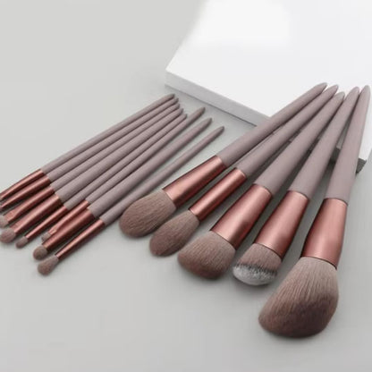 pinceaux maquillage ocre doux