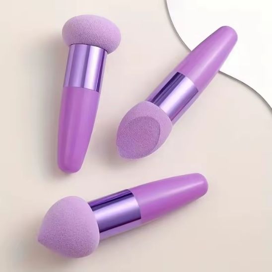 pinceaux maquillage trio violet