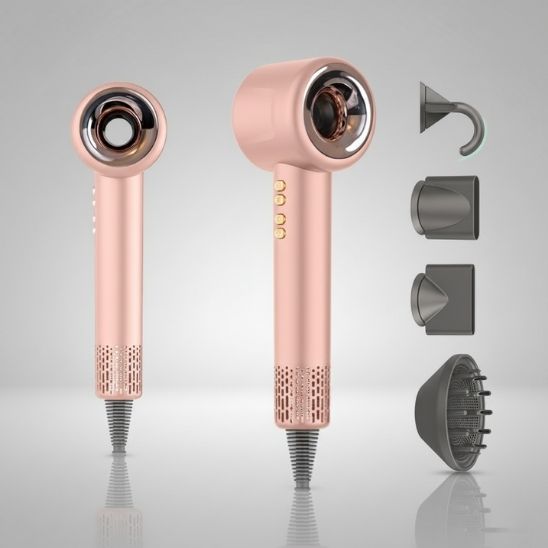 sèche cheveux silencieux rose