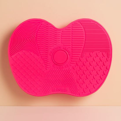 tapis nettoyeur pinceaux maquillage rose