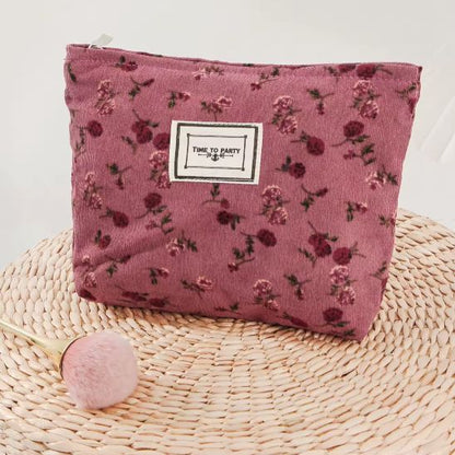 trousse à maquillage bordeaux facile